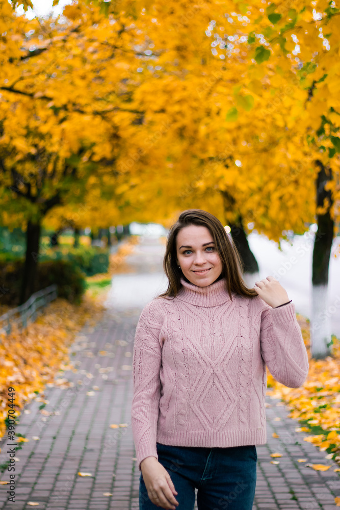 portrait of a beautiful girl in an autumn coat portrait of a beautiful girl in an autumn coat