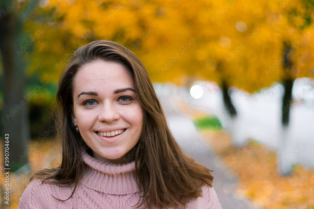 portrait of a beautiful girl in an autumn coat portrait of a beautiful girl in an autumn coat