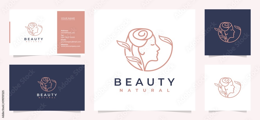 beauty women logo symbol