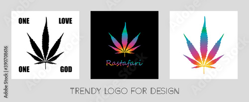 vector image of cannabis leaf