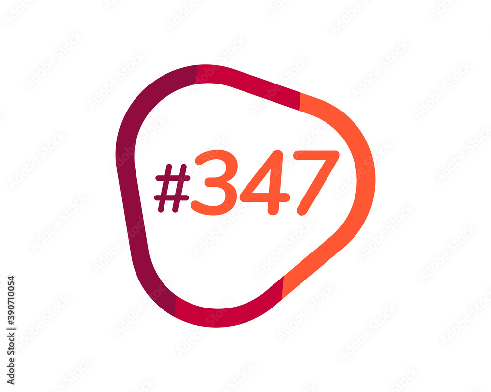 Number 347 image design, 347 logos Number 347 image design, 347 logos