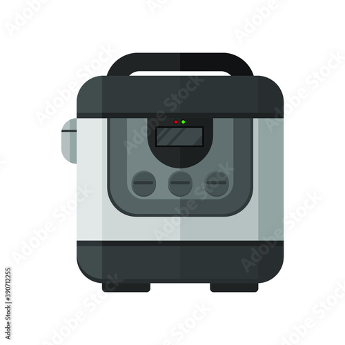 Flat design electronic kitchen rice cooker