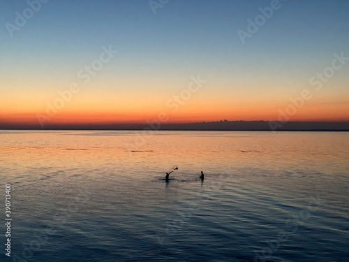 Sunrise over the sea