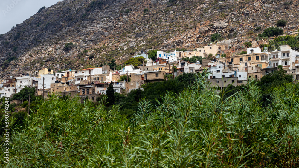 An old village (Vrachasi) in the mountains on the Greek island of Crete