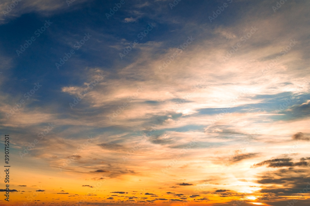 Fototapeta premium Cloudy sunrise over Lake Michigan