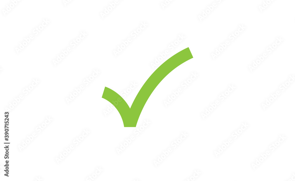 Tick check mark vector icon. Green approval symbol. Tick check mark vector icon. Green approval symbol.