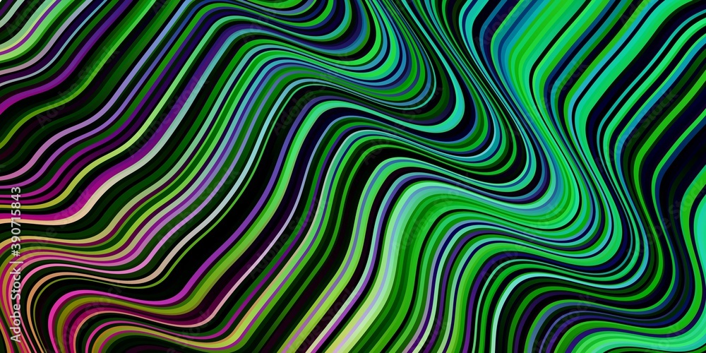 Obraz premium Light Multicolor vector background with lines.