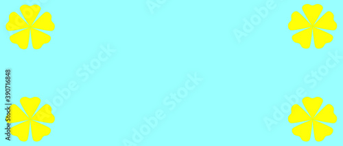 Flower  Yellow  Color  Buetiful  Background Banner  Design  