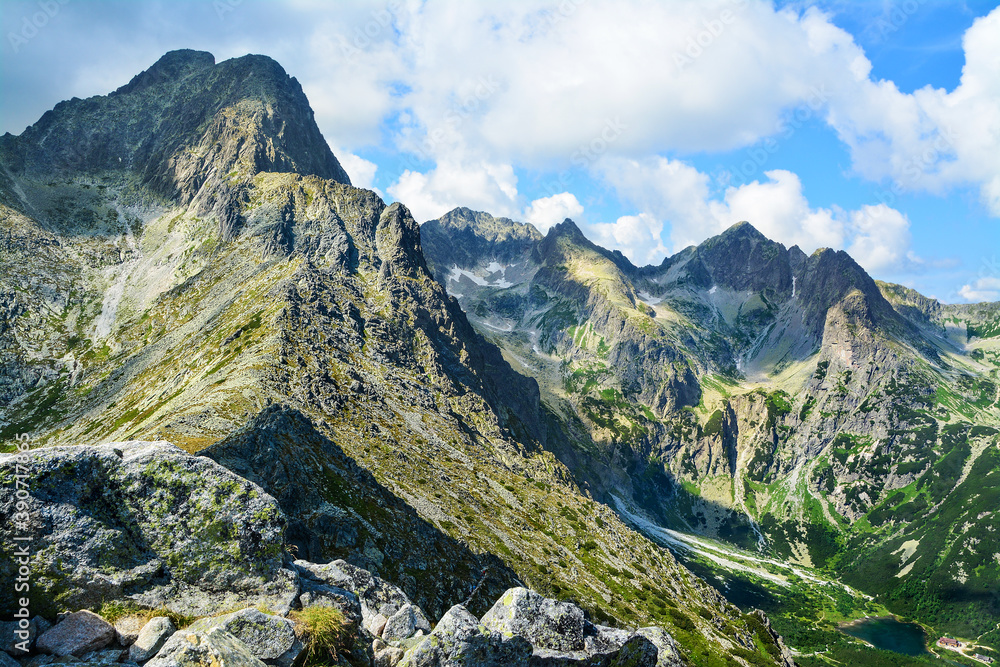 Tatra Mountains in Slovakia, beautiful mountain landscape