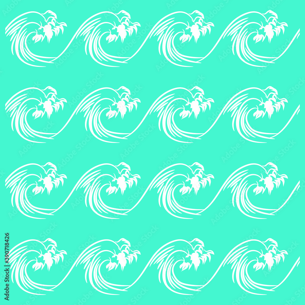 Seamless Wave Pattern vector background, Abstract water sea modern illustration. wavy brush stroke, curly grunge paint lines Seamless Wave Pattern vector background, Abstract water sea modern illustration. wavy brush stroke, curly grunge paint lines