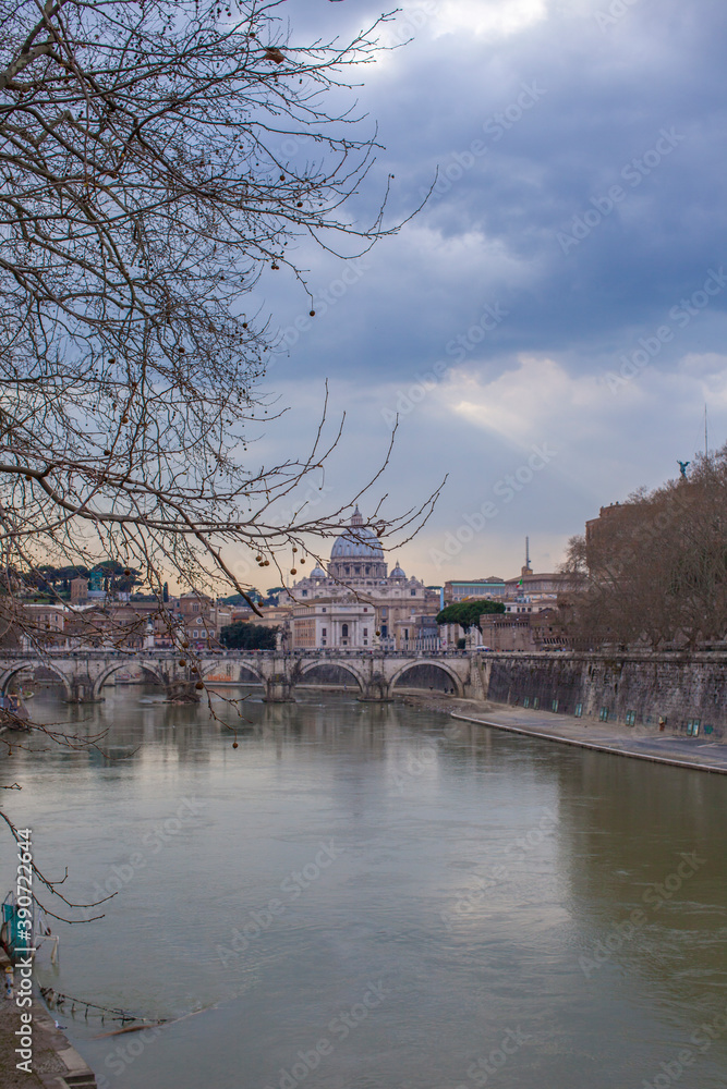 Naklejka premium Rome, bridge
