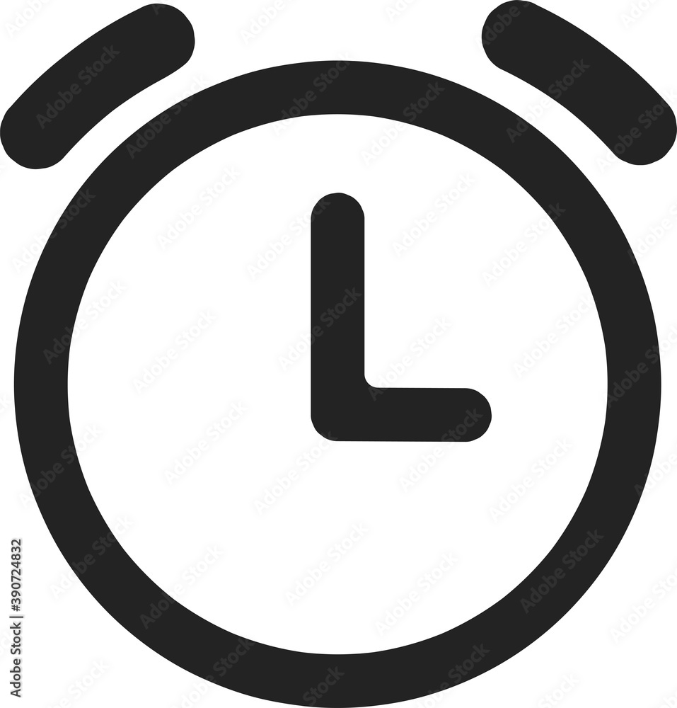 Alarm clock flat icon for apps and websites Alarm clock flat icon for apps and websites