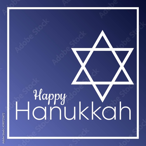 Hanukkah candles and magen david happy hanukkah