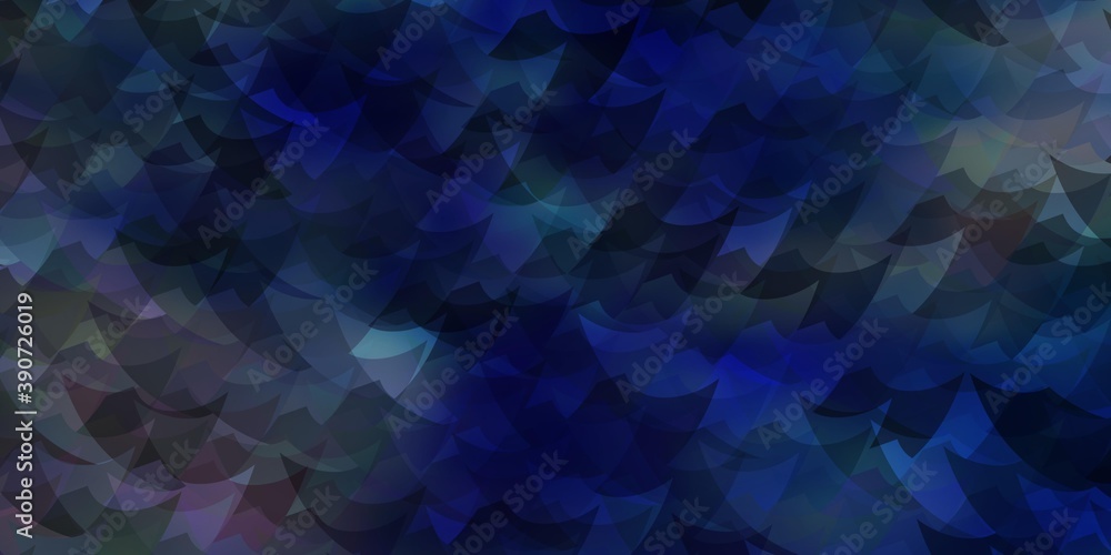 Light BLUE vector template with crystals, triangles. Light BLUE vector template with crystals, triangles.