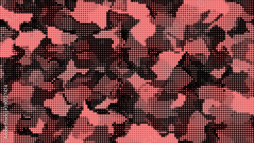 Natural leaf from dots. Vector detailed background. Isolated layers points camouflage. Abstract image for presentation.