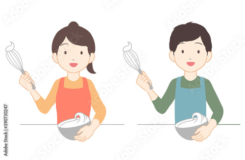 ホイップを作る(線無し)