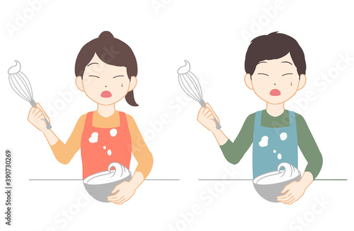 ホイップが飛び散る(線無し)