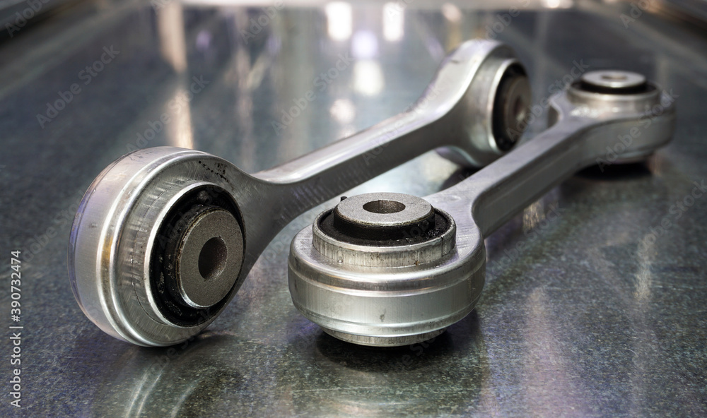 Suspension stabilizer links of a modern car. Suspension stabilizer links of a modern car.