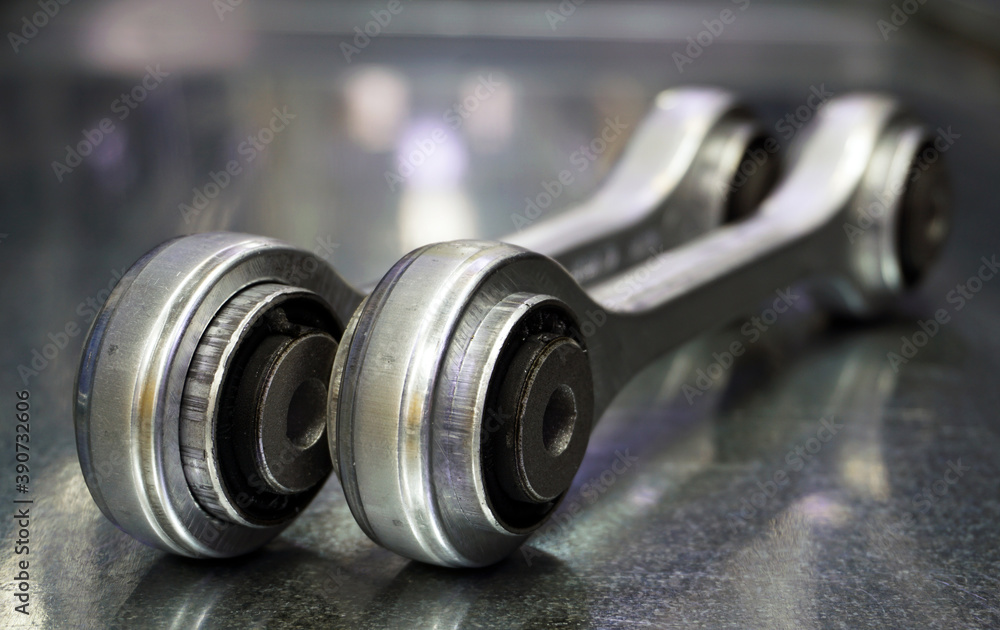 Suspension stabilizer links of a modern car. Suspension stabilizer links of a modern car.