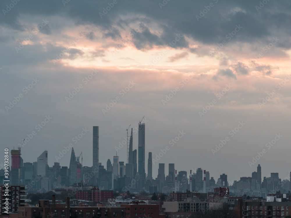 NYC Cloudy Sunset