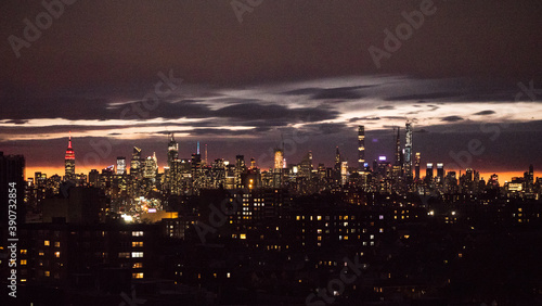 Photography New York City Skyline at Dusk