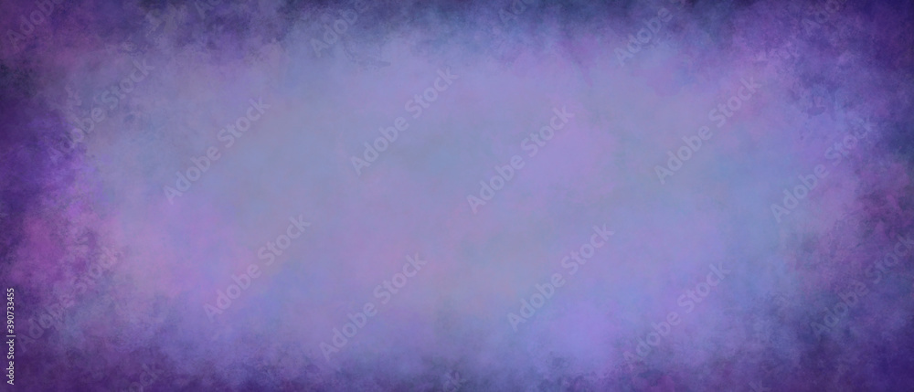 simple abstract grunge background in purple, with blackouts at the edges, light texture and patches of pink and blue