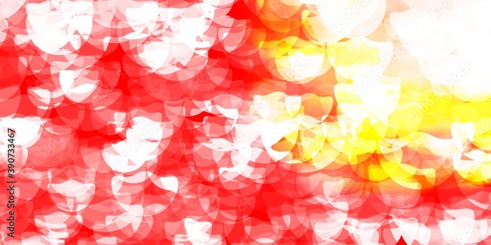 Light Orange vector template with circles. Light Orange vector template with circles.