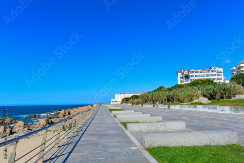 Uferpromenade an der Atlantikküste bei Vila Nova de Gaia - Portugal