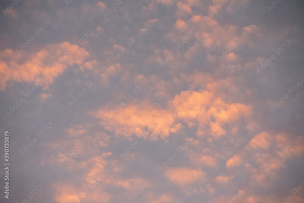 Altocumulus sky cloudscape in Schoneberg Berlin Germany