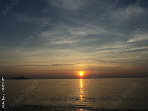 sunset over the sea in Thailand © Chonlada