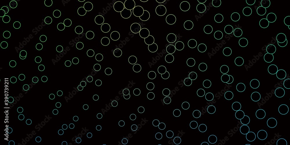 Dark Blue, Green vector backdrop with dots. Dark Blue, Green vector backdrop with dots.