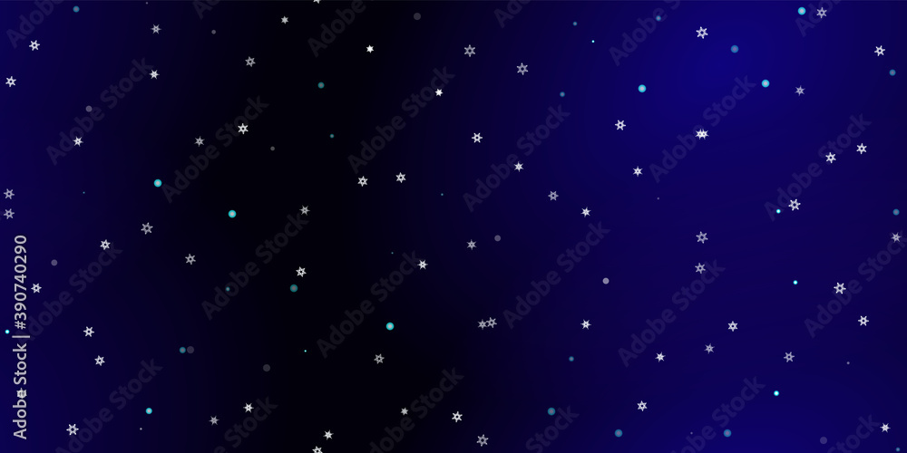 Obraz premium Falling Snowflakes seamless pattern flying snow