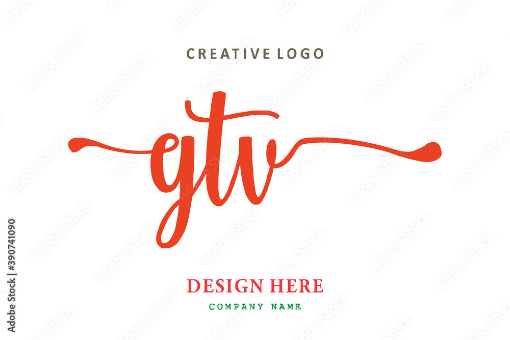 GTV lettering logo is simple, easy to understand and authoritative GTV lettering logo is simple, easy to understand and authoritative