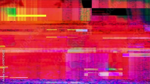 glitch tv screen effect motion footage