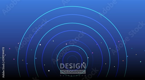 Abstrac retro wave neon circles, creative retro futuristic background  90s and 80s style design