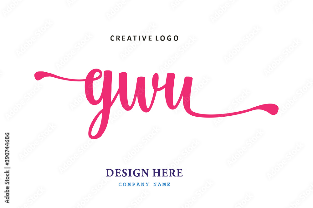 GWU lettering logo is simple, easy to understand and authoritative GWU lettering logo is simple, easy to understand and authoritative