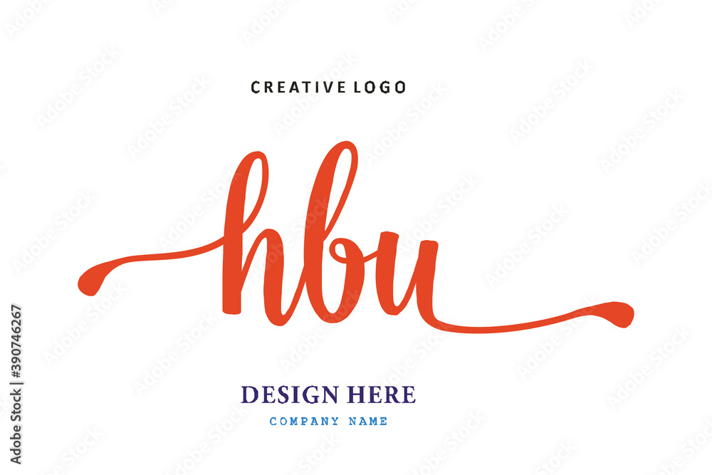 HBU lettering logo is simple, easy to understand and authoritative HBU lettering logo is simple, easy to understand and authoritative