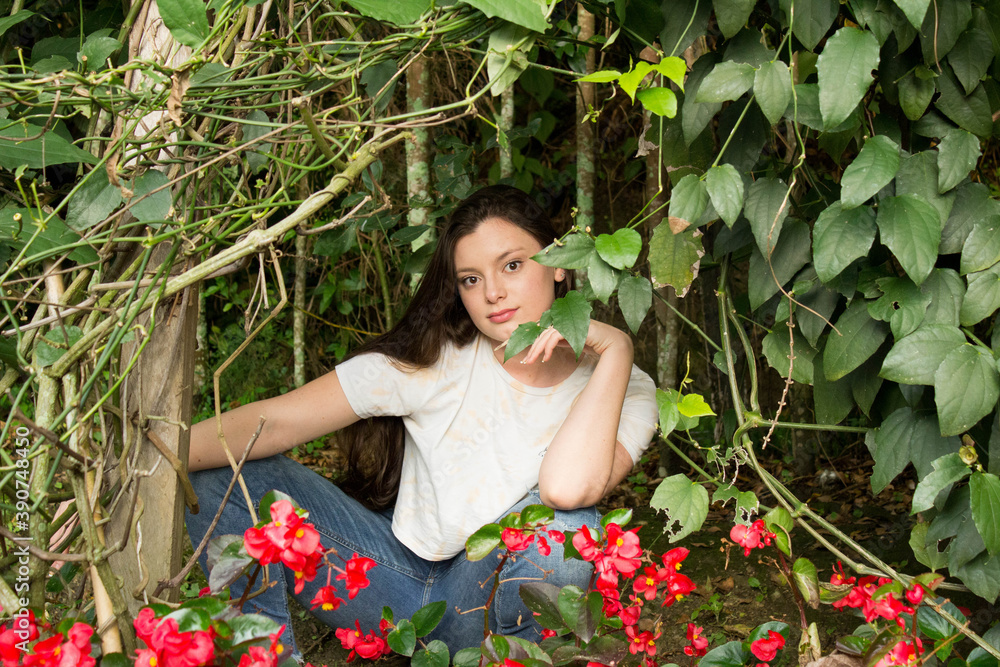 girl in the garden girl in the garden