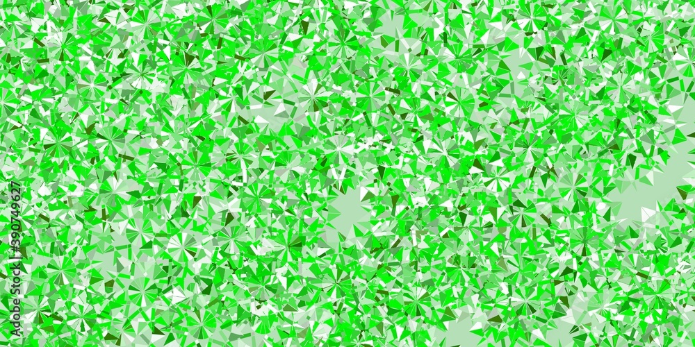 Light green, yellow vector background with christmas snowflakes. Light green, yellow vector background with christmas snowflakes.