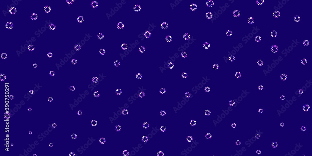 Light purple, pink vector layout with circle shapes. Light purple, pink vector layout with circle shapes.