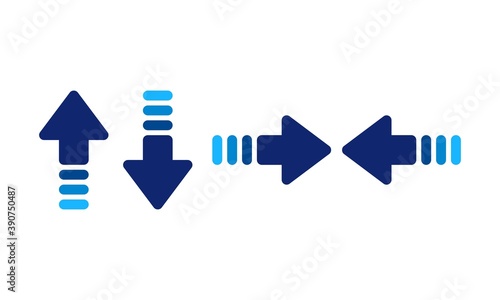 blue arrow icon