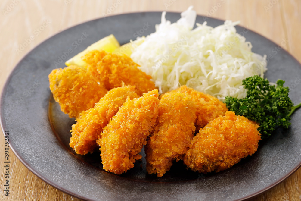 カキフライ Japanese deep fried breaded oysters カキフライ Japanese deep fried breaded oysters