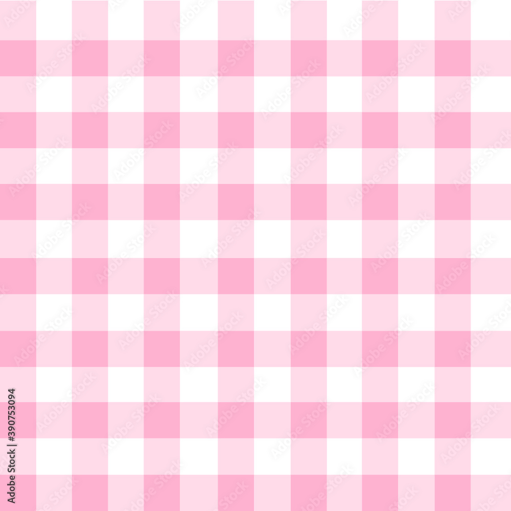 Pink checkered tablecloths seamless pattern background. Pink checkered tablecloths seamless pattern background.