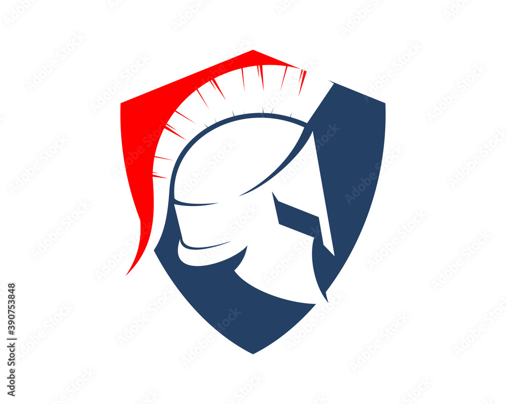 Spartan helmet inside the american shield Spartan helmet inside the american shield