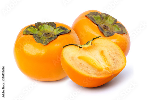 persimmon isolated on white background