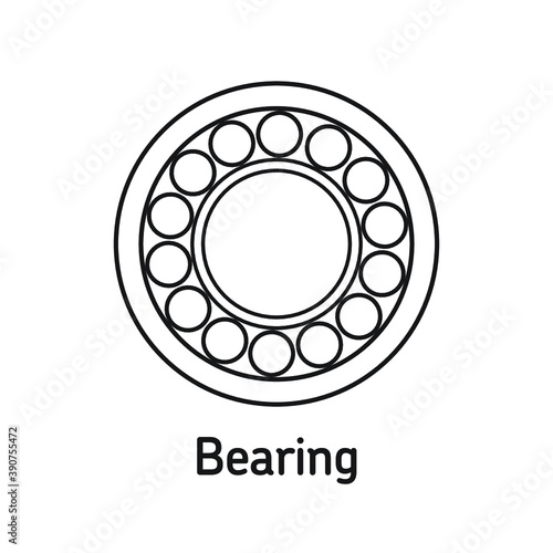 Bearing with white background