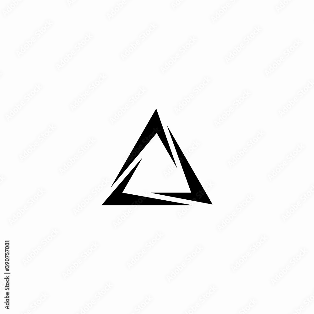 triangle icon simple logo vector for finance or bussines triangle icon simple logo vector for finance or bussines
