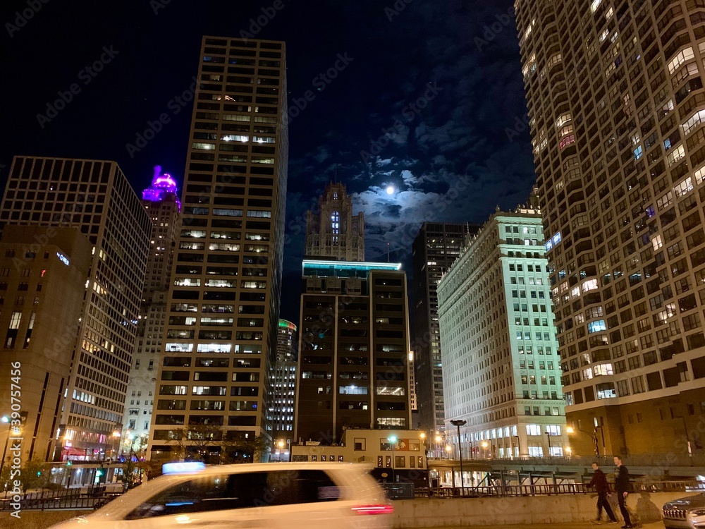 Fototapeta premium chicago at night