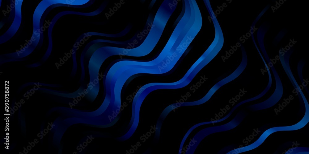 Obraz premium Dark BLUE vector template with lines.