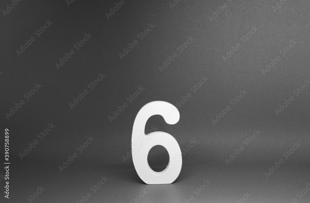 No 6 ( Six ) Isolated black and grey Background with Copy Space - Number 6 Percentage or Promotion success Concept - Mock up Resource - black and white pattern No 6 ( Six ) Isolated black and grey Background with Copy Space - Number 6 Percentage or Promotion success Concept - Mock up Resource - black and white pattern